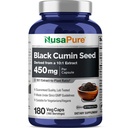 NusaPure Full Spectrum Black Chimin Seed 10:1 Extract, 450 mg echivalent cu 4,500 mg 180 Veggie Powder Caps Non-GMO, Vegan Non-Oily