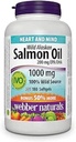 Webber Naturals Wild Alaskan Somon Oil Softgel, 200mg 180 Count