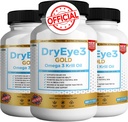 Ochi uscat 3 Omega de aur 3 Krill Oil Extra Putere, 60 Softgels, suport ochi uscat, non-GMO, Gluten gratuit, Sugar Free (3)