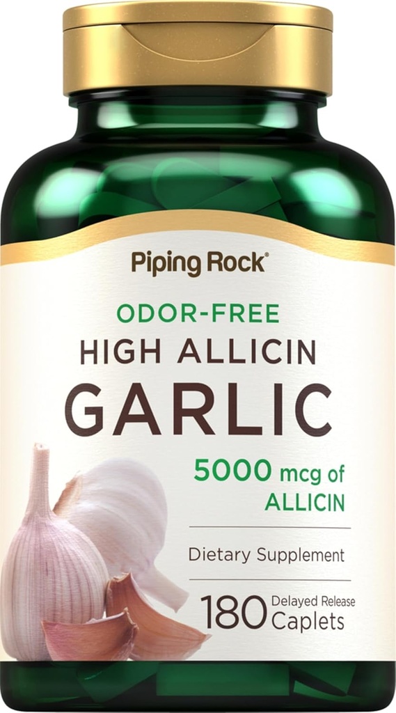 Piping Rock Pastile Odorless Usturoi cu Alicin ridicat 