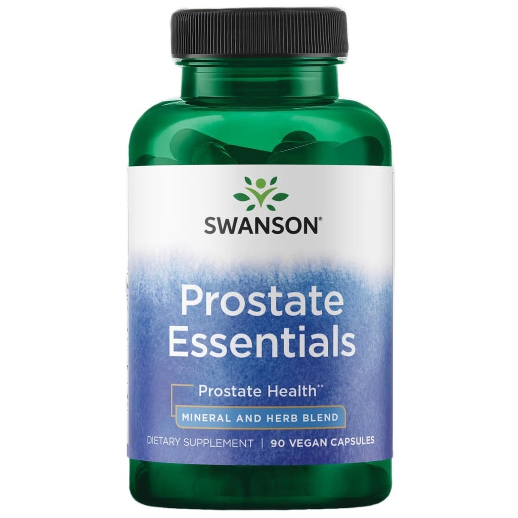 Swanson Prostate Essentials - Minerale si Herbal Supplement Promovarea de suport de sănătate prostate - Zinc și Saw Palmetto Formula Ajutarea Fluxul de tract urinar și controlul vezicii urinare - (90 Capsule vegetale) 1 ambalaj