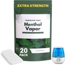 Rezistenta suplimentara [20 pachet] Eucalipt mentol Pad-uri Humidificatoare - Pad-uri universale Vapor pentru toate Vks, Crane, Alte Modele - Înlocuire Vapopads - Vaporizatoare naturale fără apă - Simptome reci/Flu