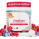 Zahler ChildCalm, Kosher Fruit Punch Magneziu masticabil pentru copii - Calm natural, suport de stare de spirit, și relaxare - Calmant pentru copii Supliment de magneziu pentru copii Magneziu, 60 comprimate