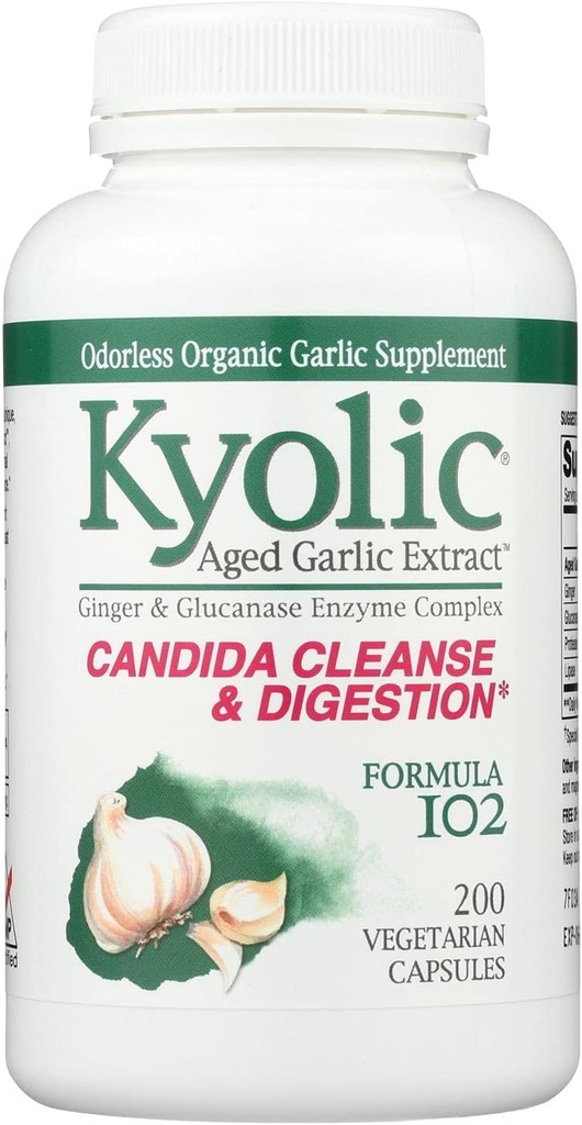 Kyolic #102 Usturoi W/Enzim Veg 200 Cap