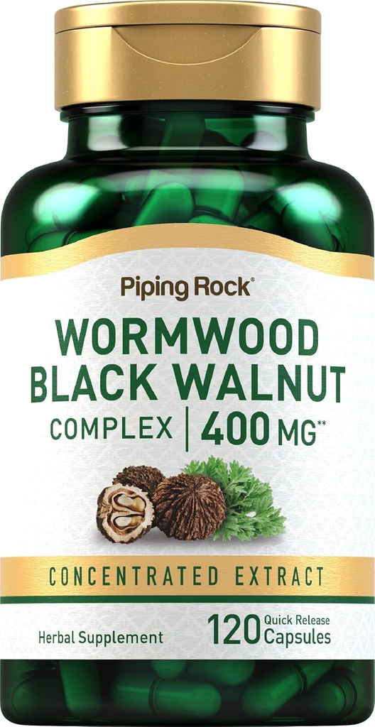 Piping Rock Wormwood Black Walnut Capsule 400mg 