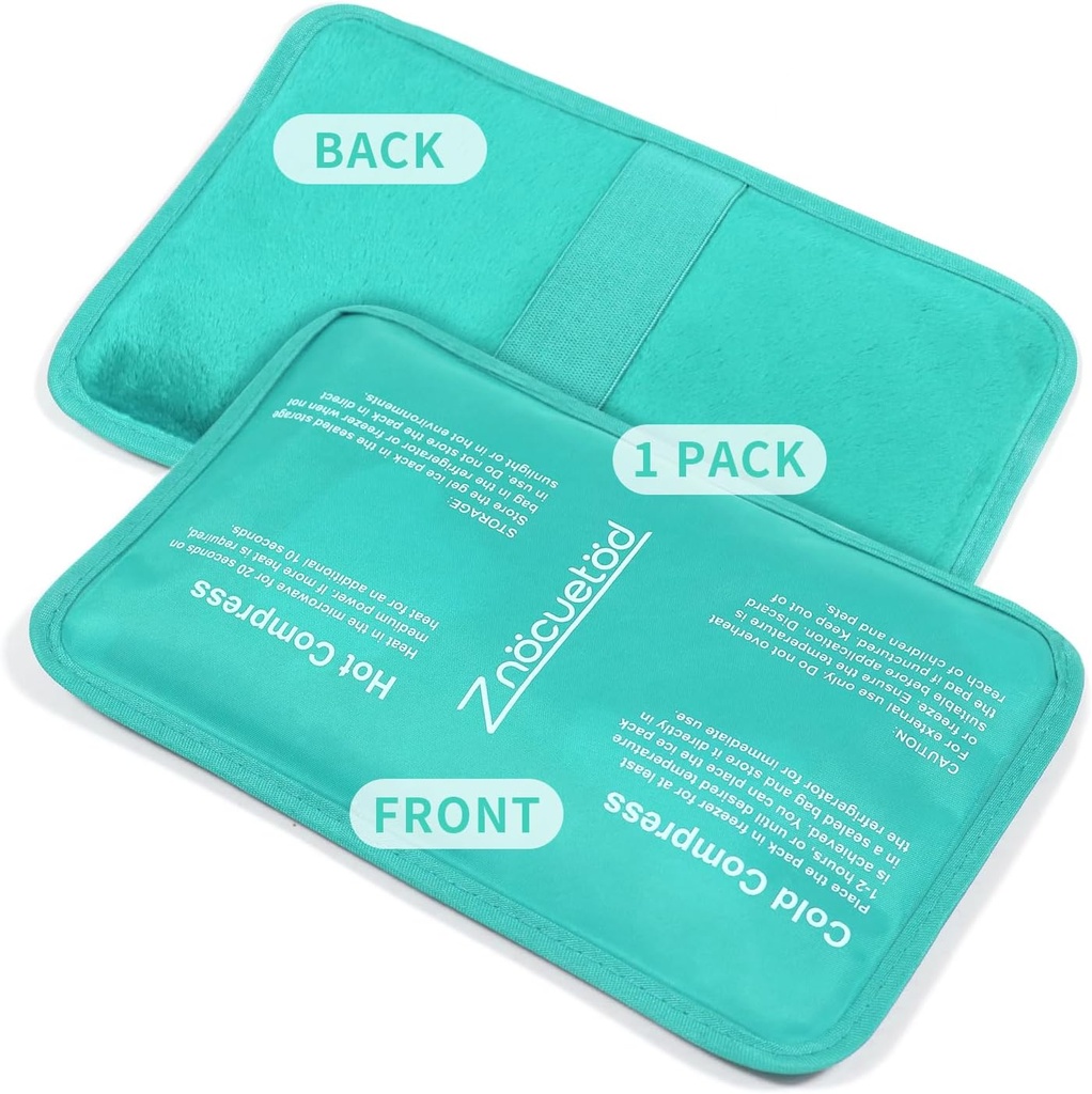 Gel Ice Pack pentru leziuni Recusable Soft Freezer Ice Bag cu curea- Hot rece Compress Packs pentru Umflarea vânătăi Chirurgie genunchi umăr picior spate glezna gât Elbow Wisdom Tooth-1 Pack