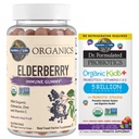 Gradina de viata Organice Gume de soc pentru adulti si copii - Immune Supplement & Dr. Probiotice Formulate Organic Kids+ Plus Vitamina C & D - Berry Cherry