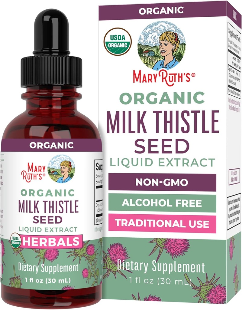 MaryRuth Organics Milk Thistle Seed Liquid Extract, 1 FZ