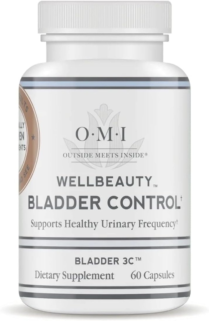 OMI bineBeauty Bladder Control, dovedit clinic pentru a sprijini frecvența urinară, reduce vizitele la baie, 60 Capsule vegetale