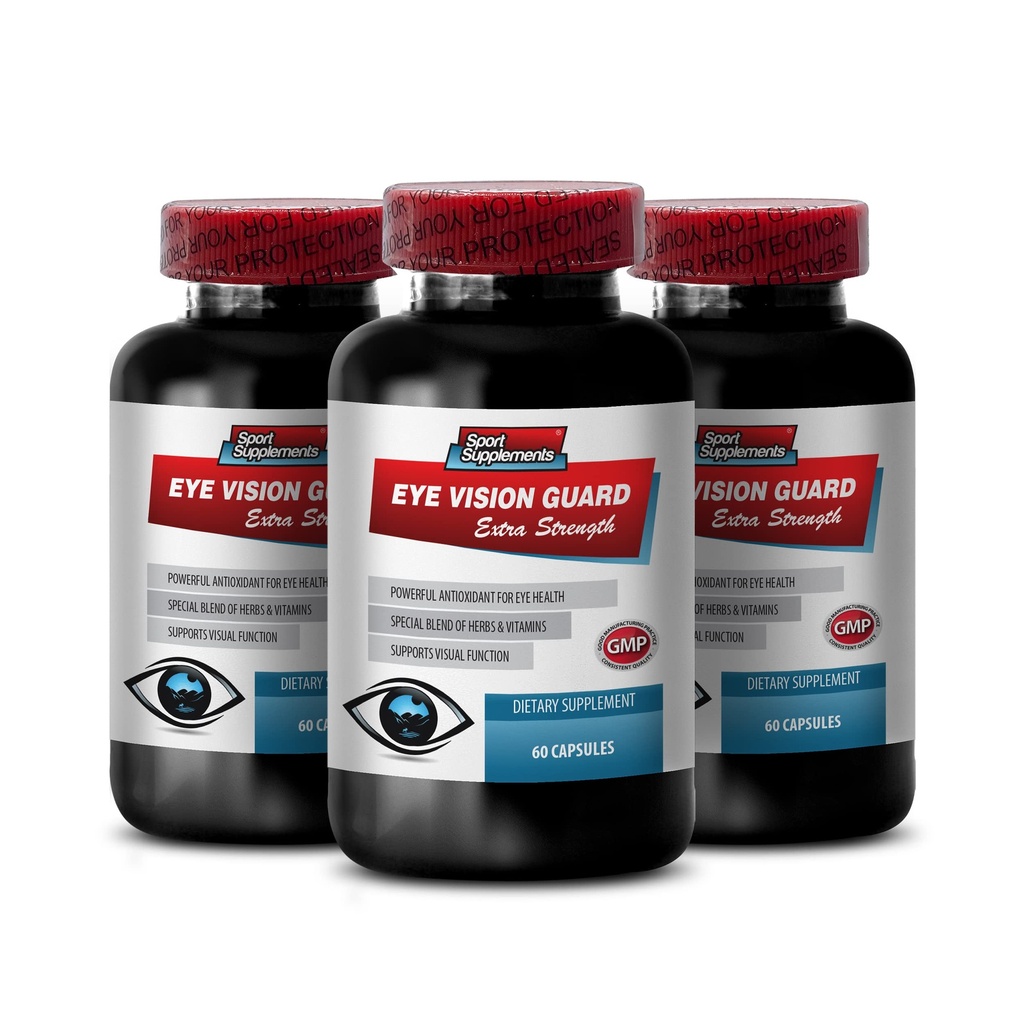 Formula ochi Lutein & zeaxanthin - Eye Vision Guard - Extra Putere, Bilberry Supliment, Vitamine ochi pentru viziune, Bilberry Extract pentru ochi, Vision Support Pilule, Lutein cu bilberry, 3B 180 Capace