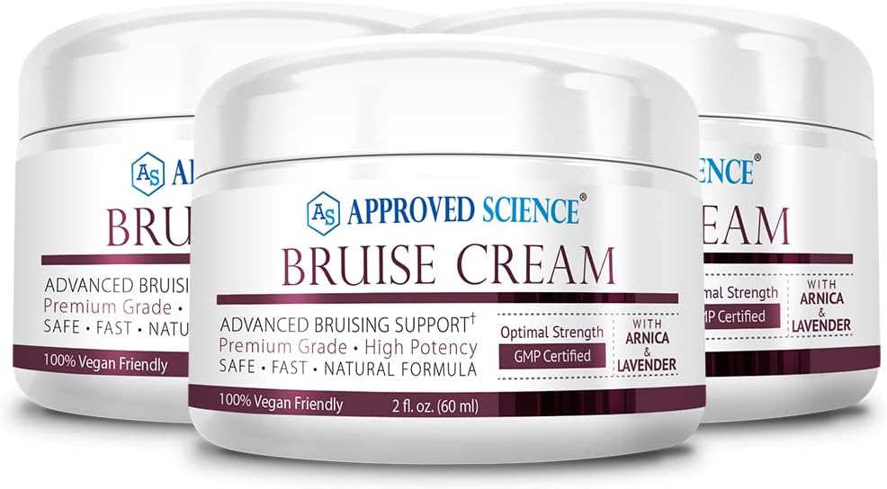 Stiinta aprobata Bruise Cream - Arnica si Lavender - Soothe and Fade Bruises - 6 Fl. Oz - 3 Pack - Vegan