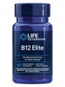 Extensie de viață B12 Elite, adenosilcobalamină, metilcobalamină, două forme active pentru sănătatea creierului și producția de dopamină, non-GMO, gluten-free, vegetariană, 60 de lozenge