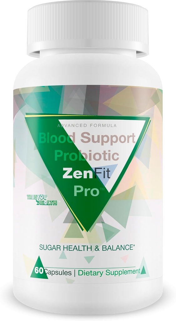 Suport de sânge Probiotic Zenfit Pro - cel mai bun supliment nostru Probiotic de sprijin al sângelui - Promovarea sanatatii zaharului si a sangelui balans - Pastile de suport sange - Capsule probiotice din sange - Sugar Health Health