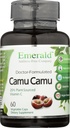 Laboratoare de smarald Camu Camu - Vitamina C, Bioflavonoide, Aminoacidi & B Vitamine - Gluten-Free, Vegan - 60 Capsule vegetale (alimentare de 30 de zile)