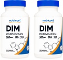 Nutricost DIM (Diindolilmetan) 300 mg, 120 capsule cu BioPerine (2 flacoane)