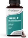 LifeSeasons Visibili-T cu Bone Densi-T - Eye Health & Vision Supplement - Lutein, Crom, Morcov Root, Bilberry, Ginkgo Biloba, Seed Extract, Licopen, Vitamina A & more - 120 Capsule