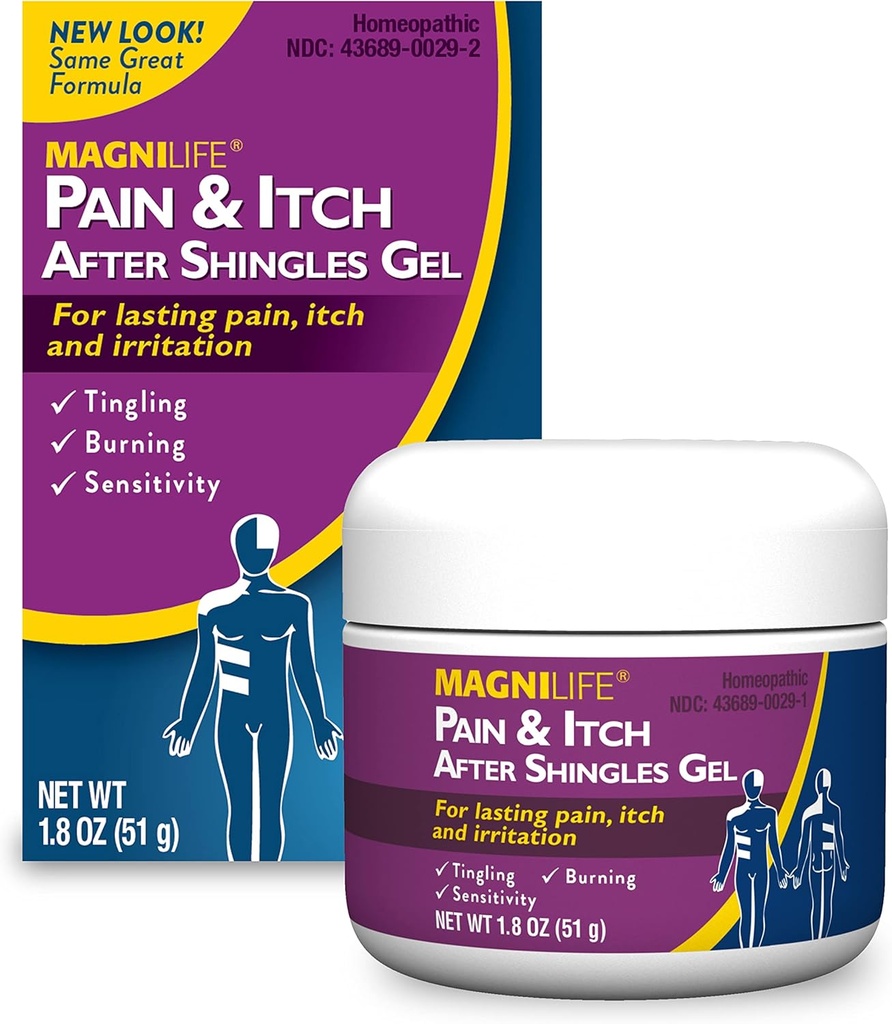 MagniLife Pain and Itch Relief Gel, Firest Relieve Tingling, Iritation and Sensibility with Jasmine and Mezereon - 1.8oz