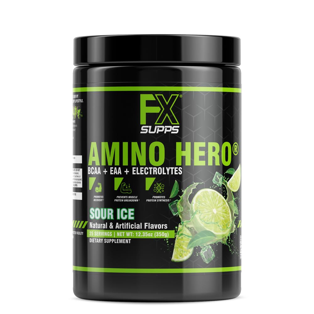 FXSUPPS Amino Hero Sour Ice Flavor (25 Servings) 