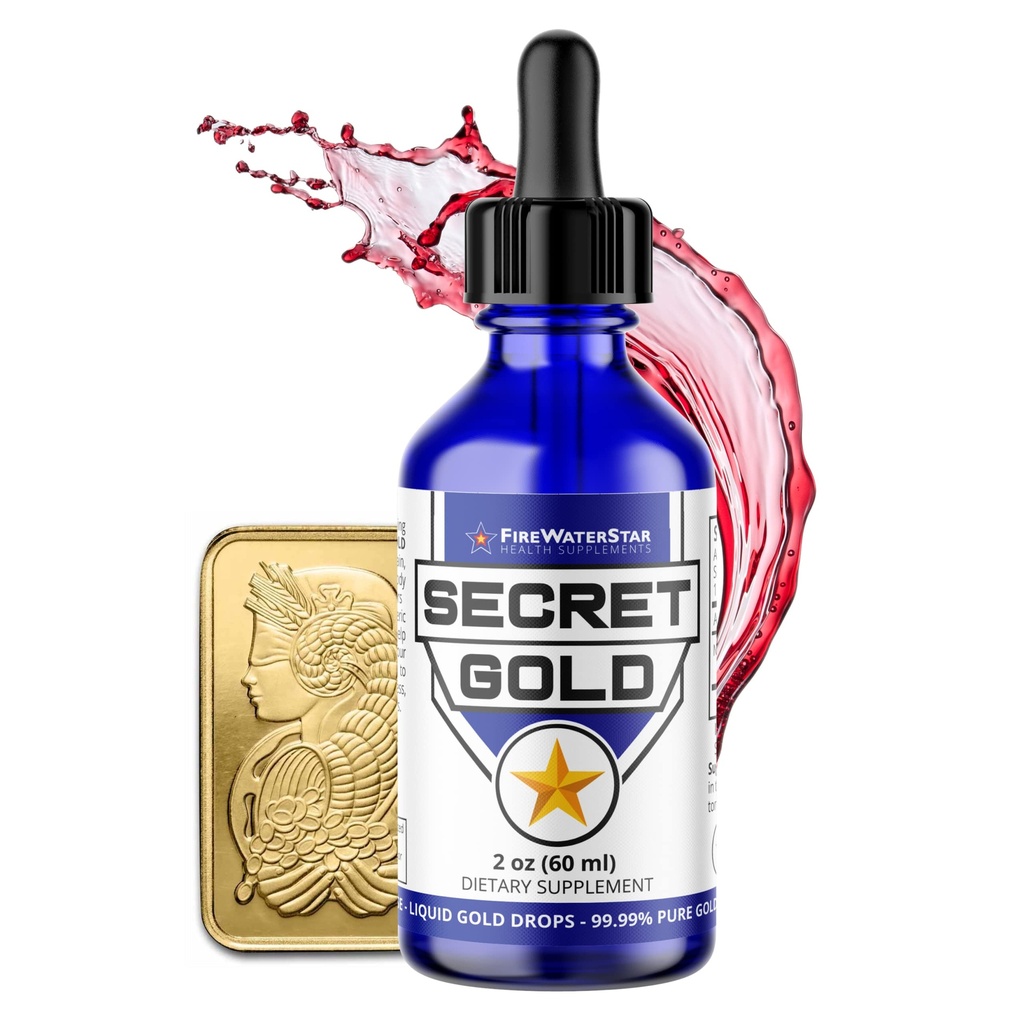 FWS Drops lichid de aur coloidal, meditație de ascensiune Creier de ajutor spiritual Boost, Îmbunătățirea conștientizarea Claritate Vise Intuiție, Made din 99.99% aur elvețian pur, 100 ppm, Ruby Red, Real 24K