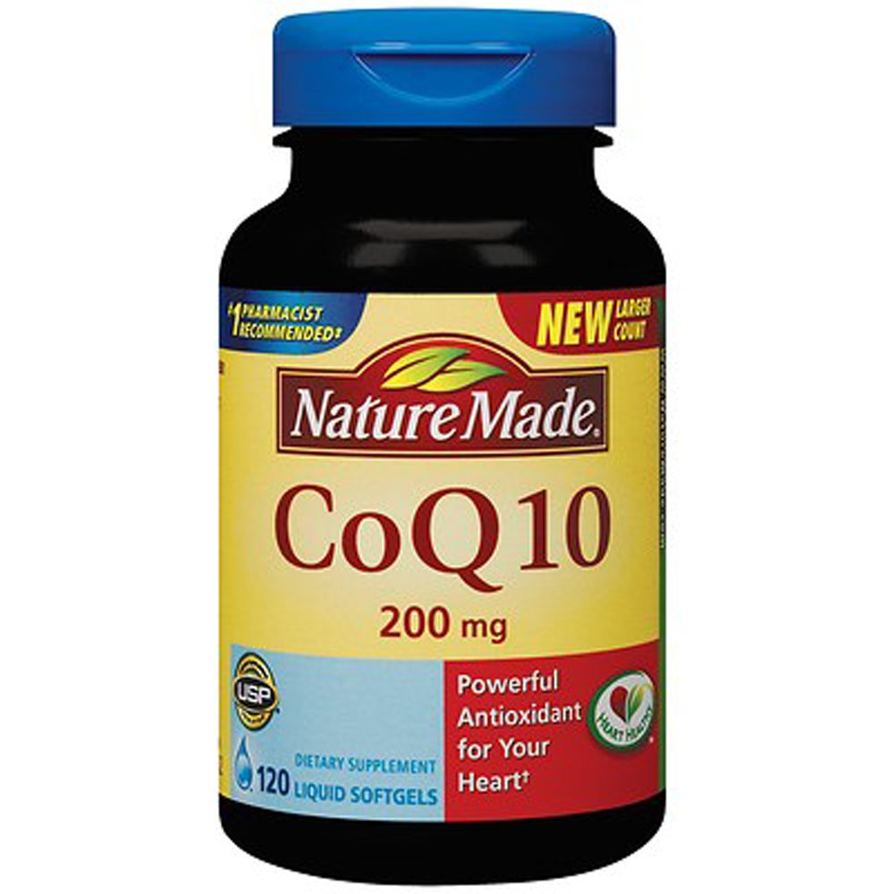 Natura făcut CoQ10 natural portocaliu 200 mg - Supliment alimentar 120 Softgels