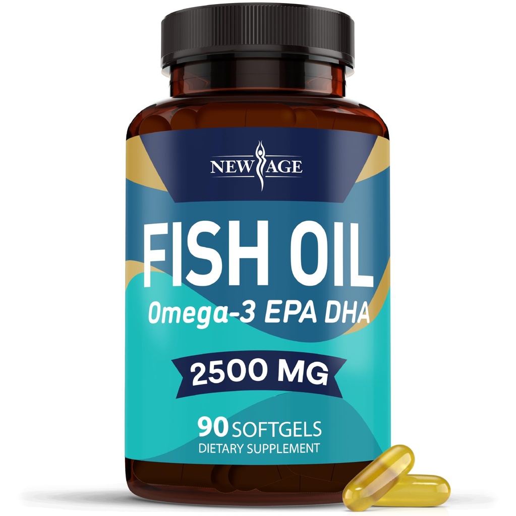 NOU AGE Omega 3 Suplimentul de ulei de pește Immune & Health Support 