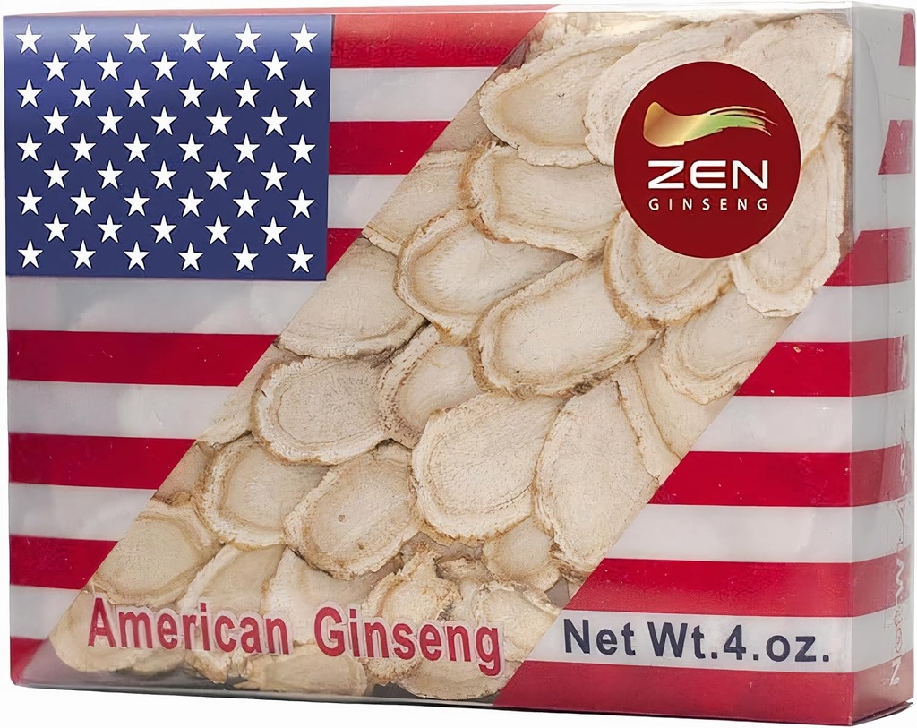 1 Cutie de mână ales american Wisconsin Ginseng Slice (4 Oz.) - Boost sistemul imunitar rapid