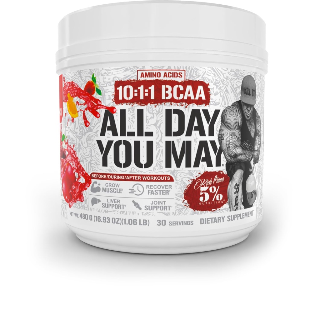 5% Nutriție Rich Piana AllDayYouMay BCAA Powder 