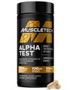 MuscleTech Testosteron Booster pentru bărbaţi, AlphaTest - T-Boost Mens Supliment cu Tribulus Terrestris & Boron - Daily Gym Extensii de antrenament pentru cresterea musculara, rezistenta si energie - 120 pastile
