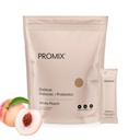 ProMix Nutrition Debloat Prebiotice și Probiotice, Ureche Bloating pentru femei, Gut Cleanse Detox pentru bărbați și suport imunitar - Peach alb - 30 Serviri (Pachet de 30)