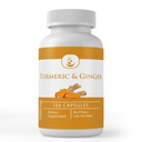 Ingrediente originale pure Curcumin & Ginger Turmeric, (100 capsule) Întotdeauna pură, fără aditivi sau fillere, Lab verificat (100 capsule)