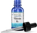 Vitamina K1 picături lichide - Made in USA - Natural mare potenta Phylochinone pentru bărbați, femei, copii, & nou-născuți mare pentru cercuri întunecate Undereye - Mărime vrac, de asemenea, disponibile