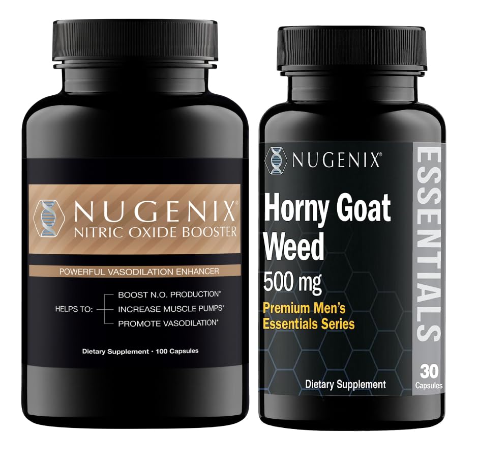 Nugenix Nitric oxid Booster și Horny Goat buruieni suplimente pentru bărbați