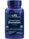 Extensie de viață Bromelain, Extract de Ananas, Sănătate comună, Confort comun, Vegetarian, Gluten-Free, GMO, 500 mg, 60 comprimate enterice-coated