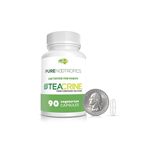 Nootrops Pure Theacrin (TeaCrine) 100 mg Veg Capsule 