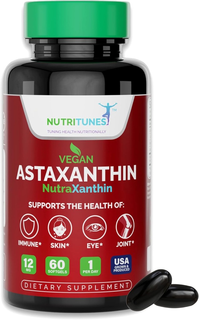 Astaxantina 12mg Vegan Softgels 
