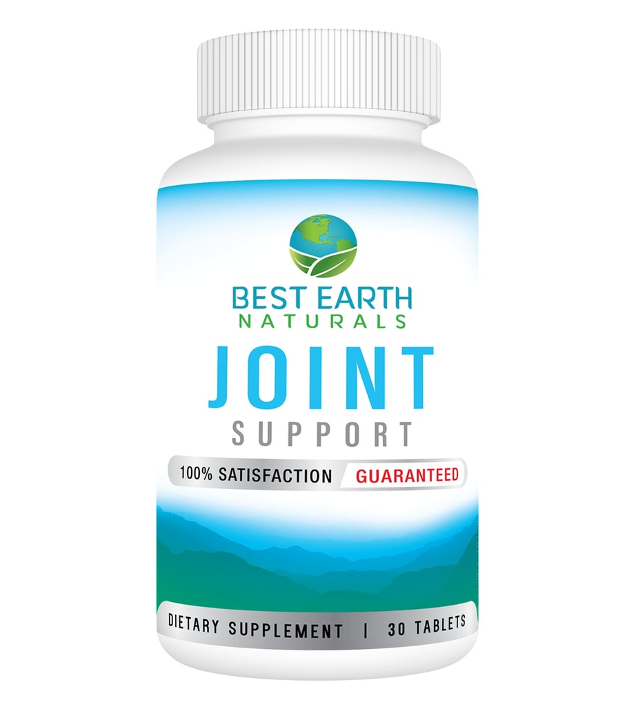 Cel mai bun suport comun Earth Naturals- Glucosamină, Chondroitin, MSM & Special Vitamine & Nutrients pentru spate, Hip & Suport comun - Supliment comun pentru articulații, musculare și flexibilitate 30 zile de aprovizionare
