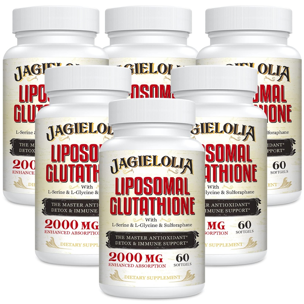 Liposomal Glutatione 2000 mg cu L-Serină, L-Glycine & Sulforaphane 
