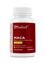 Safrel Organic Maca Root Negru, Roșu, galben 1900 MG per servire - 120 Vegan capsule Peruvian Maca Root Gelaminat 100% Pure non-GMO susține Reproductive Health Natural Energizer
