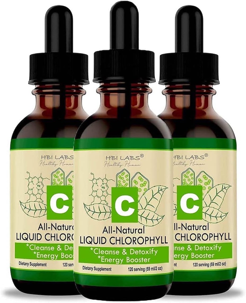 Clorofile picături lichide pentru apă Clorofile naturale concentrat (3 ambalaj)