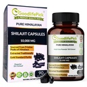 Capsule pure Himalayan Shilajit. Putere maxima Silajit natural bogat in Trace Mineral & Acid fuzelian. High Altitude Sourcing. Vegan NonGMO 90ct. Extras tradiţional fără stereotip fără făină de orez