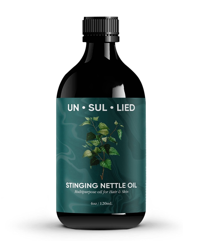 Stinging Nettle Ulei multifuncțional pentru creșterea părului și piele Soothing-Soothing-Moisturizante pentru bărbați și femei-Toate naturale 4 oz