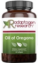 Ulei de Oregano Softgels - Suplimentul de ulei Oregano cu Carvacrol foarte concentrat - Suporturi Curățare intestinală - Pilule mici (60 Softgels) Aur