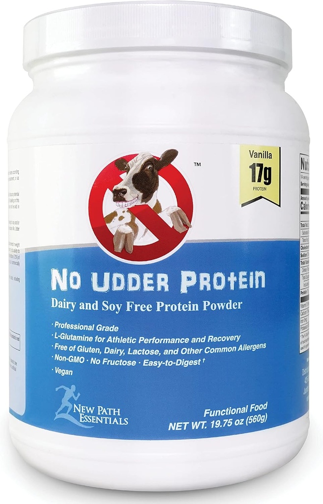 Nu Udder de proteine lactate gratuit Vegan soia gratuit praf de proteine, Vanilla Delight