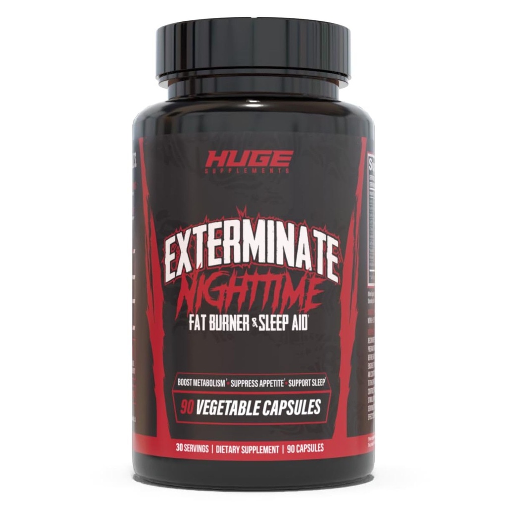Suplimente uriaşe Extermină termogenice Fat Burner pentru bărbaţi şi femei, susţine pierderea în greutate, îmbunătăţeşte metabolismul, Boosts Caloric Cheltuieli şi apetit Suprimare - 100% Stimulant-Free (Fără cofeină)