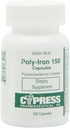 Supliment alimentar - Capsule din policarbonat de fier 150 mg (100 capsule per flacon) de Cypress Pharmaceutical #185-01 (1 flacon a 100 capsule)
