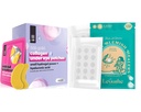 LE GUSHE Pipe Patch-uri pentru fata (132 puncte) & Sub petice ochi (30 perechi). Gold Eye Mask cu Colagen & Amino Acid, răcire ochi de îngrijire pentru riduri, Puffy Eyes & Dark Circles