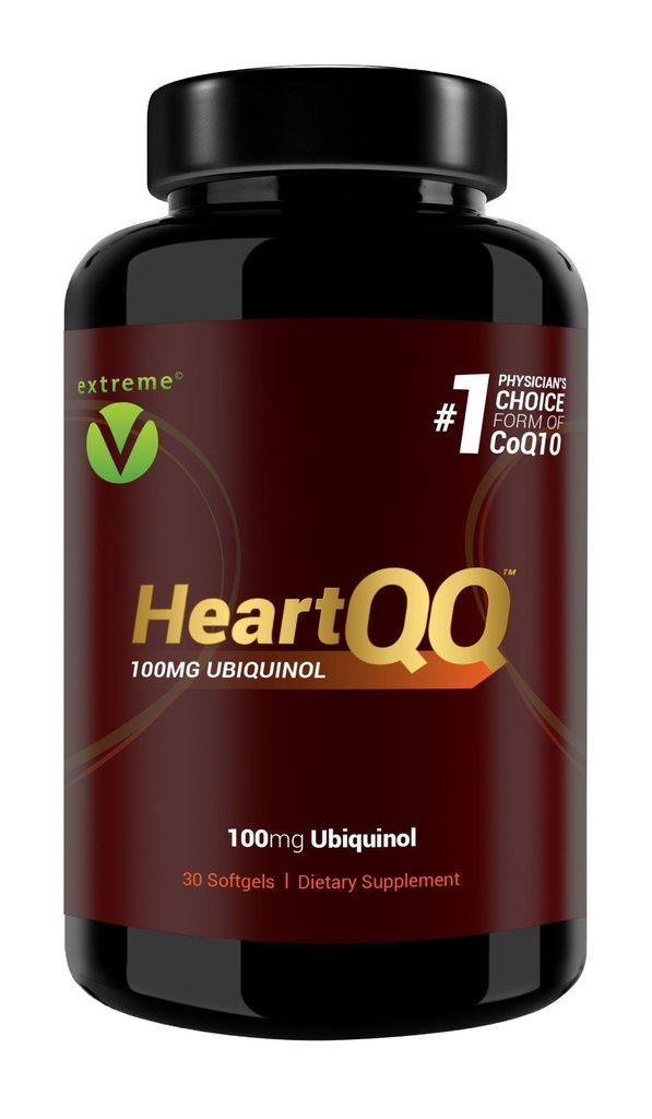 HeartQQ înaltă absorbţie Ubichinol (QH), CoQ10 300% Absorbţie mai mare, 1 formă recomandată de CoQ10. 100 mg de Ubichinol (Vegetarian Softgels)