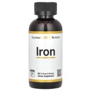 California Gold Nutrition Iron, ca feros Bisglicinat Chelat și Yellow Dock Root, 4 fl oz (118 ml)