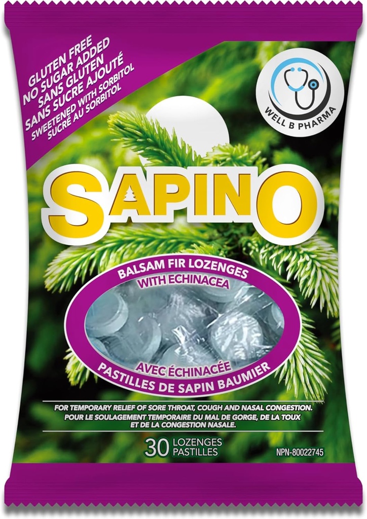 Balsam Fir Lozenges cu Echinacea, Verde deschis