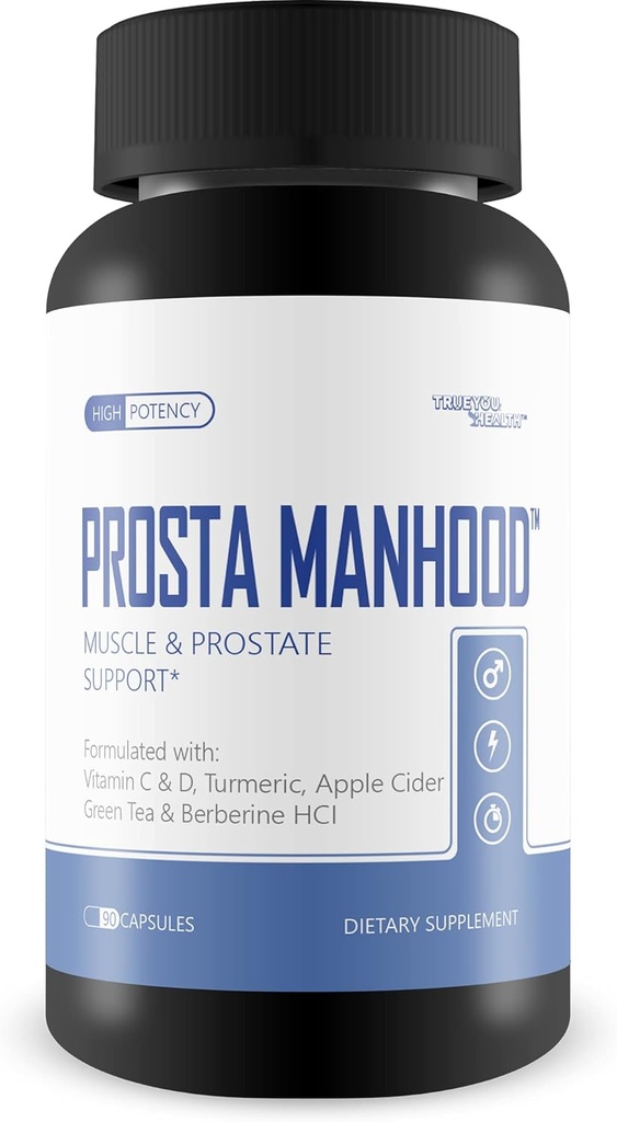 PROSTA MANHOOD - All-in-One Prostate Support - Promovarea prostatei Sanatate - Suport fluxul sanguin, sanatatea renala, dimensiunea normala a prostatei - Promoveaza functia de prostata sanatoasa - Suplimentul Genex de prostata sanatoasa